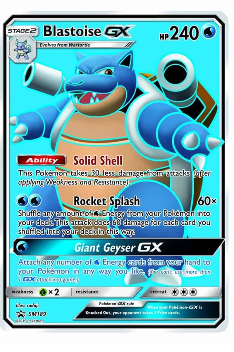 Blastoise GX SM189 Large