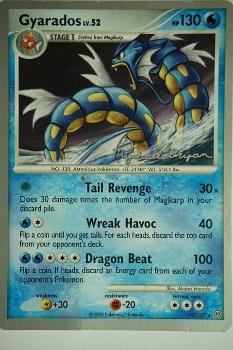 Gyarados 19/100 2010 Världsmästerskapskort
