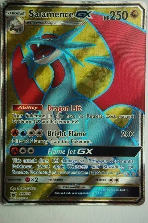 Pokémon TCG Salamence GX #44 PSA 9