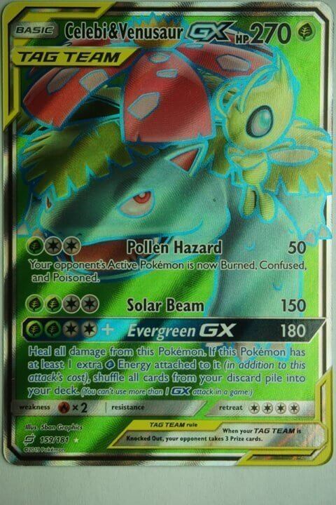 Celebi & Venusaur GX 159/181 Full Art
