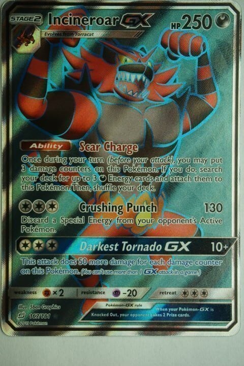 Incineroar GX 167/181 Full Art
