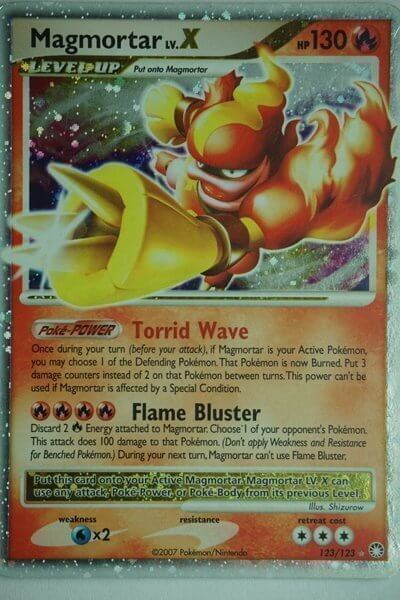 Magmortar Lv.X 123/123 Holo-Rare