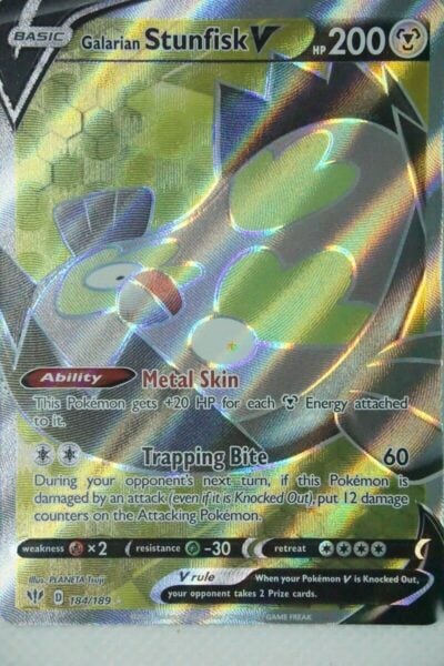 Galarian Stunfisk V 184/189 Full Art