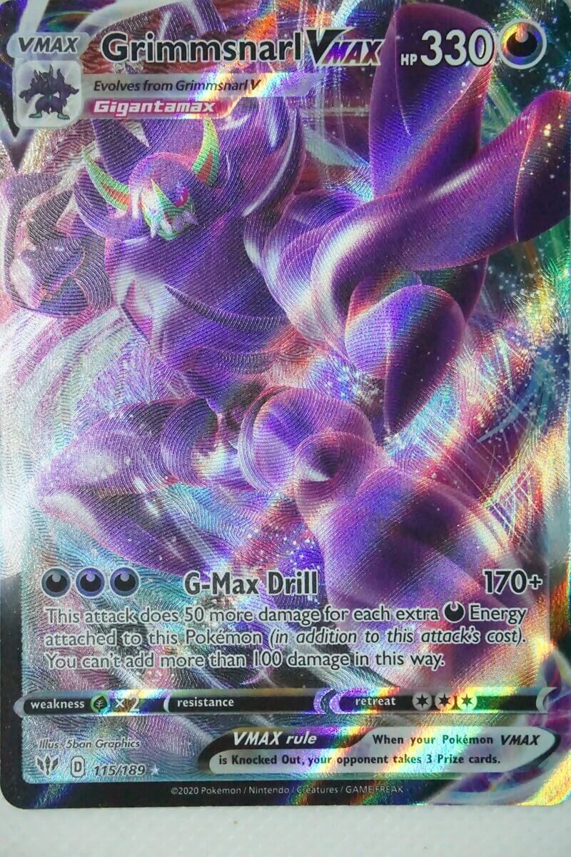 Grimmsnarl VMAX 115/189 - Pocket Monster Grimmsnarl VMAX 115/189 - Pocket Monster