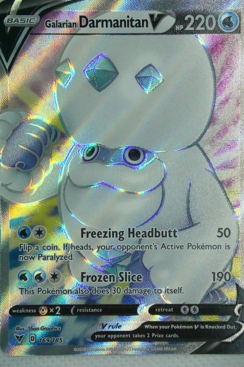 Galarian Darmanitan V 169/185 Full Art
