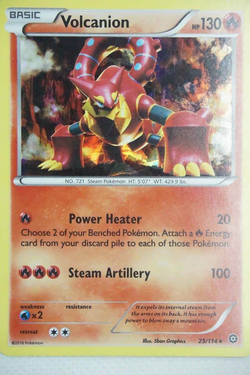 Volcanion 25/114 Shattered Holo Rare