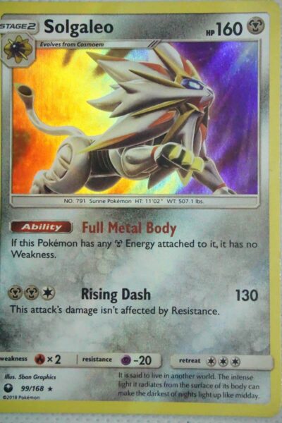Solgaleo 99/168 Holo Rare