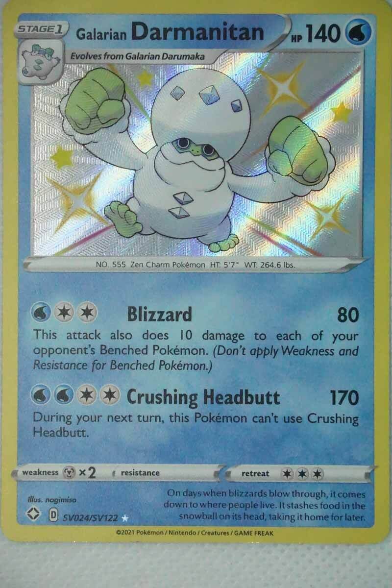Galarian Darmanitan SV24 / SV122 Shining Rare