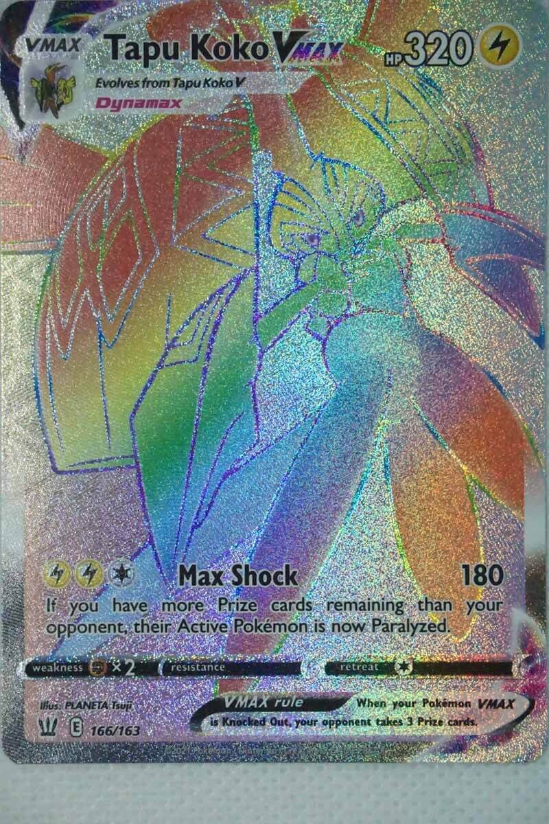 Tapu Koko VMAX 166/163 Hyper Rare