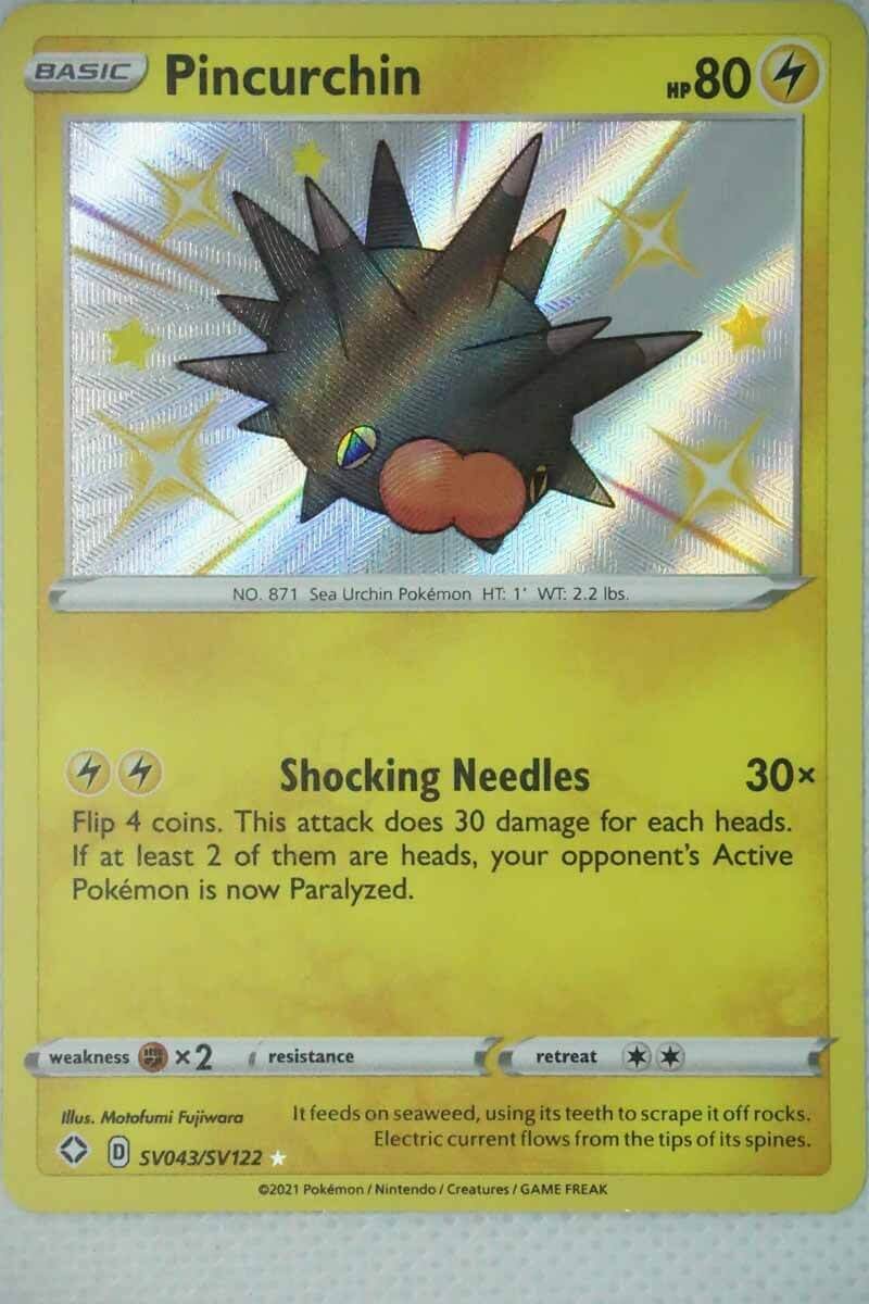 Pincurchin SV43 / SV122 Shiny Rare