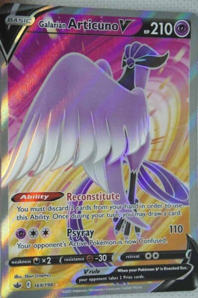 Galarian Articuno V 169/198 Full Art