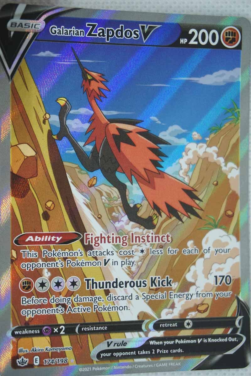 Galarian Zapdos V 174/198 Full Art