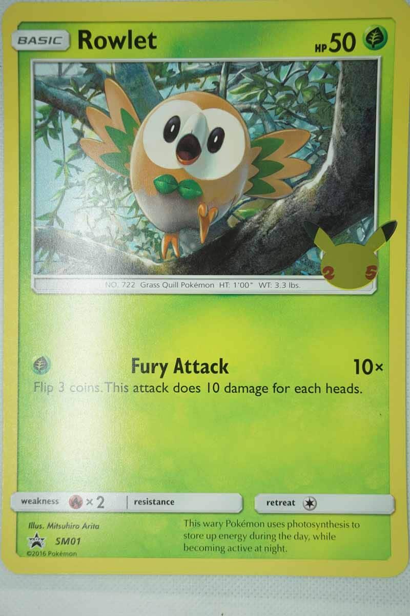 Rowlet SM01 25-årsjubileum Large