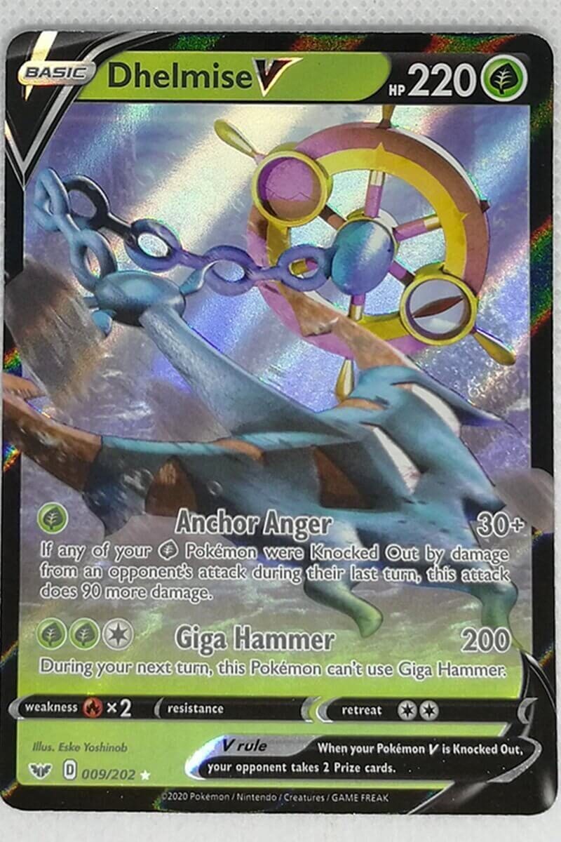 Pokémon Dhelmise V kort