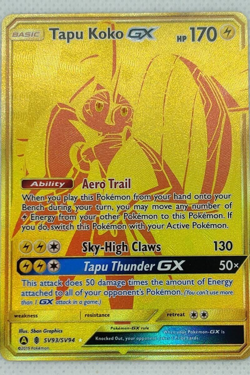 Tapu Koko GX SV93 / SV94 Gold Secret