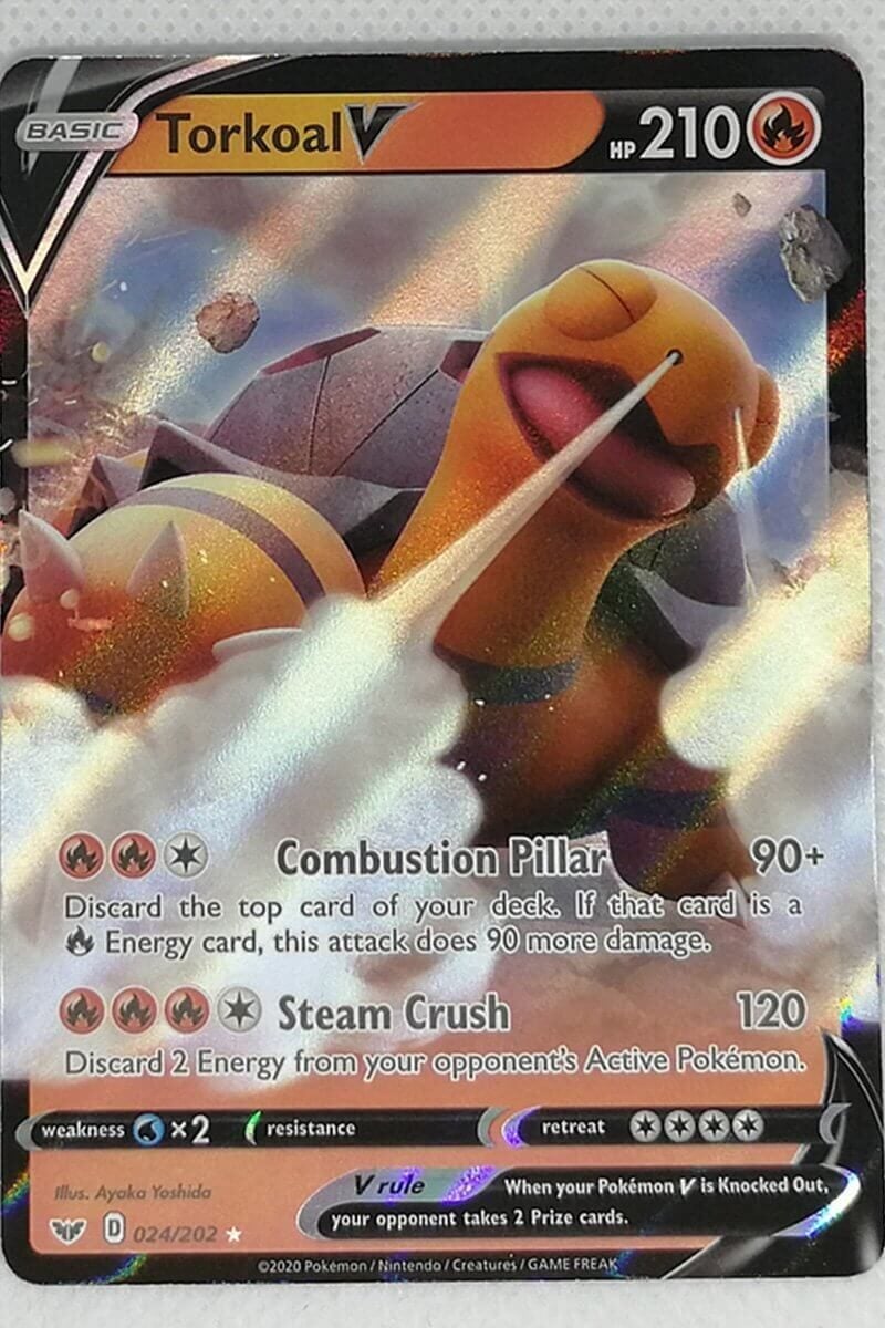 Pokémon Torkoal V-kort