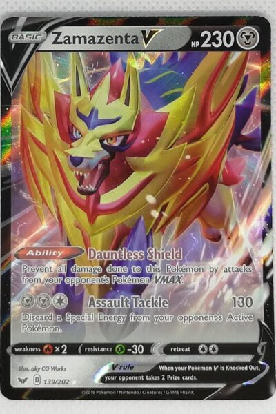 Pokémon Zamazenta V-kort