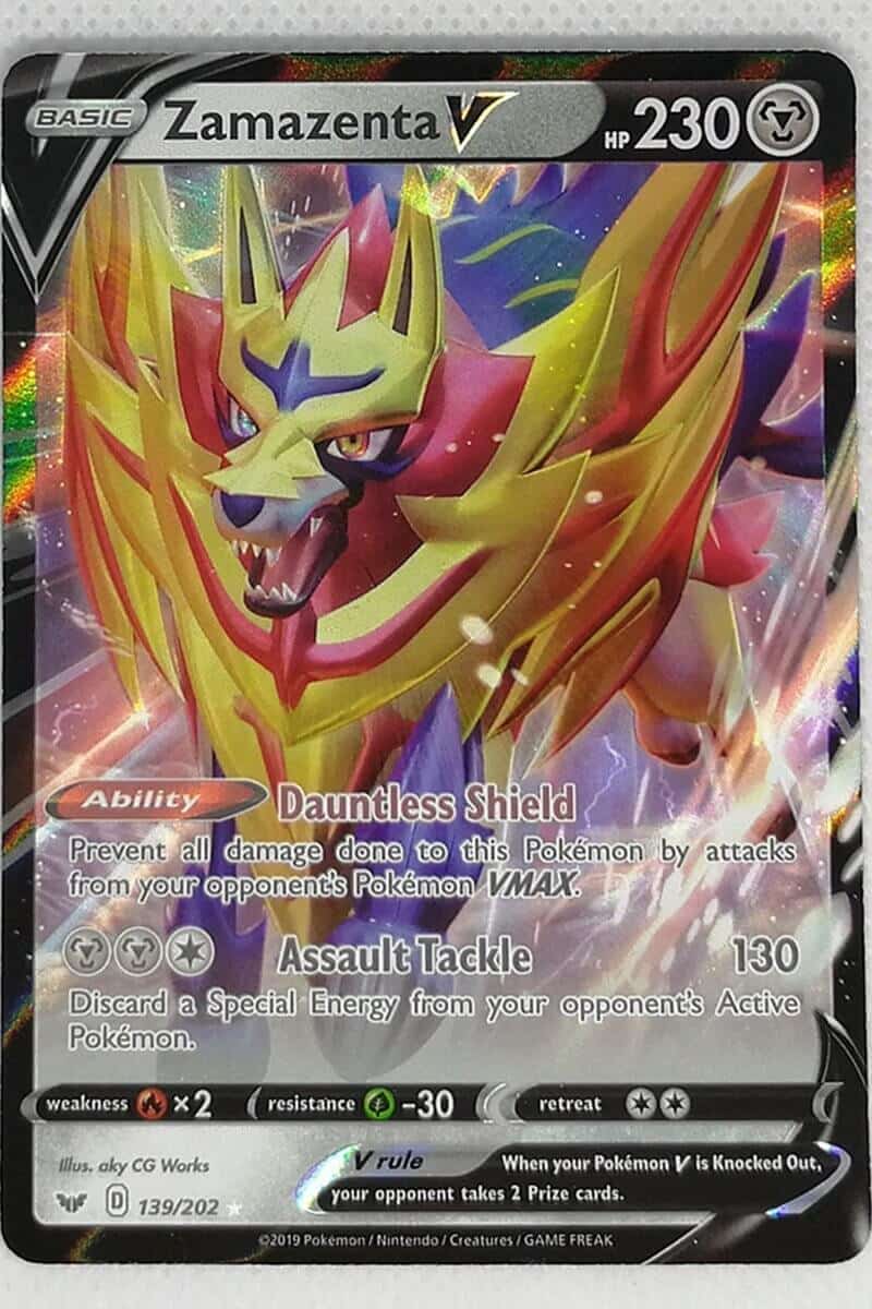 Pokémon Zamazenta V-kort