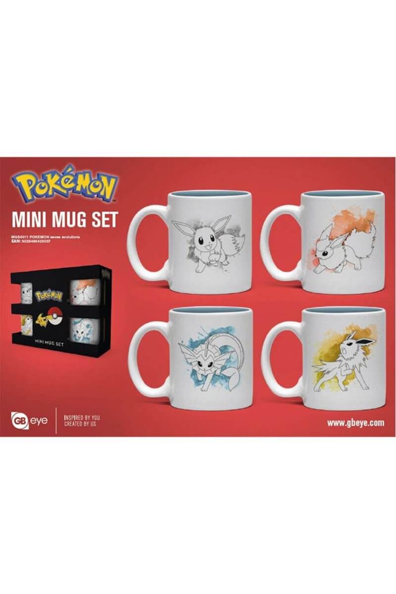 Espressoset med Eevee och utvecklingar