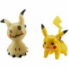 Mimikyu och Pikachu figurer