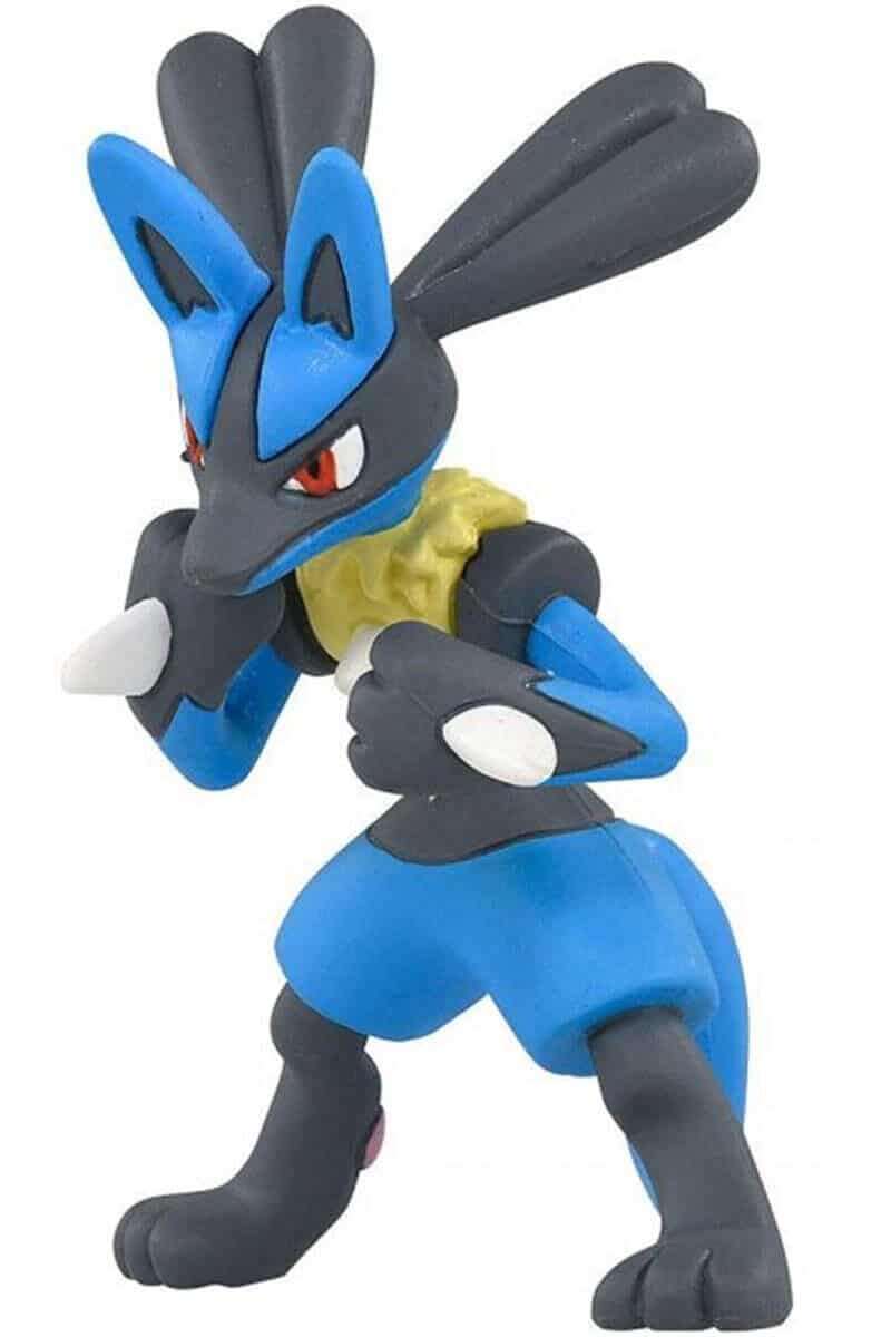 Liten japansk Lucario-figur