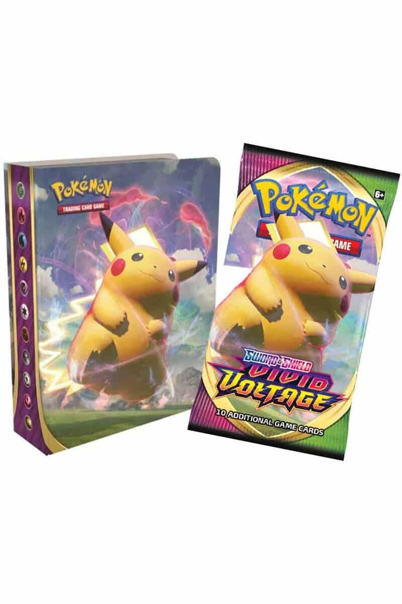 Pokémon mini-mapp med boosterpaket från Vivid Voltage