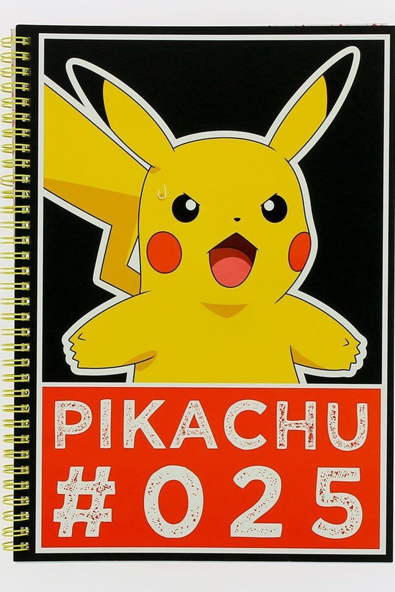 Stor Pikachu-anteckningsbok