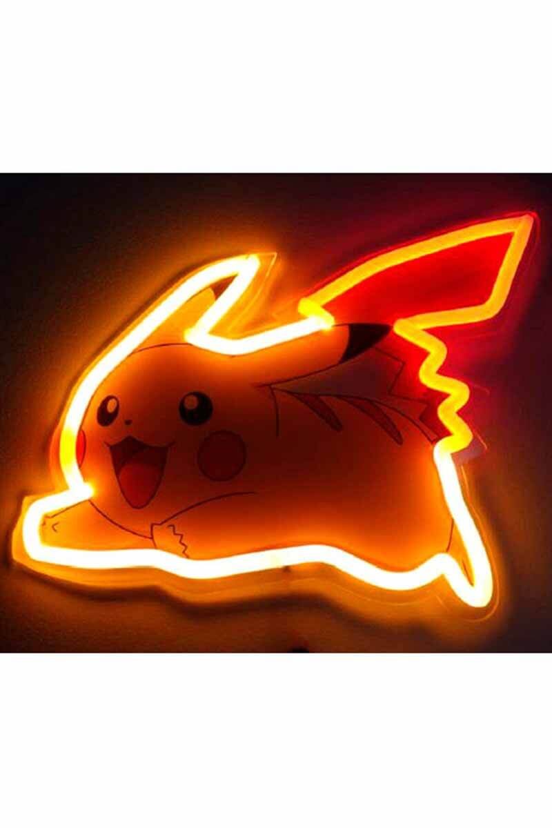 Giant Neon Pikachu vägglampa