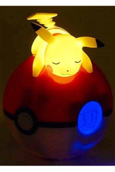 Pikachu väckarklocka och lampa