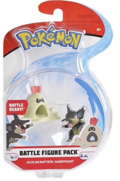 Rattata och Sandygast figurer