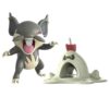 Rattata och Sandygast figurer