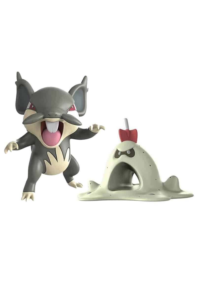Rattata och Sandygast figurer