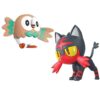 Rowlet och Litten figur