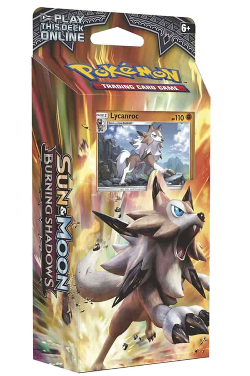 Speluppsättning från Burning shadows med Lycanroc