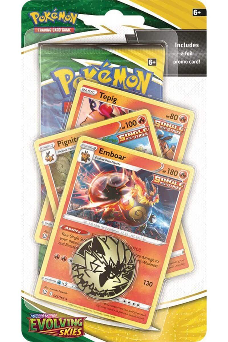 Evolving Skies Blister Pack med Emboar