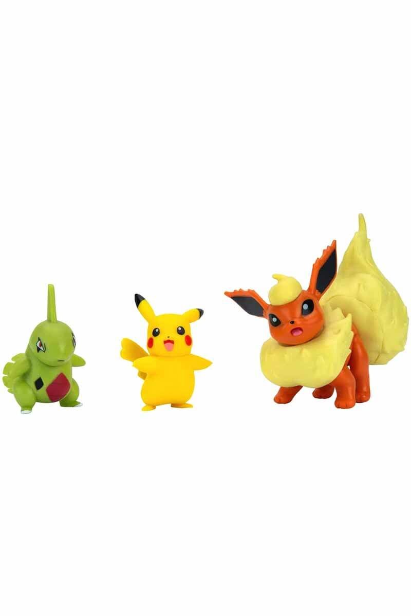 Flareon Tyranitar & Pikachu figurer
