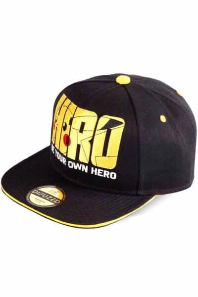 Svart Pikachu Hero Cap