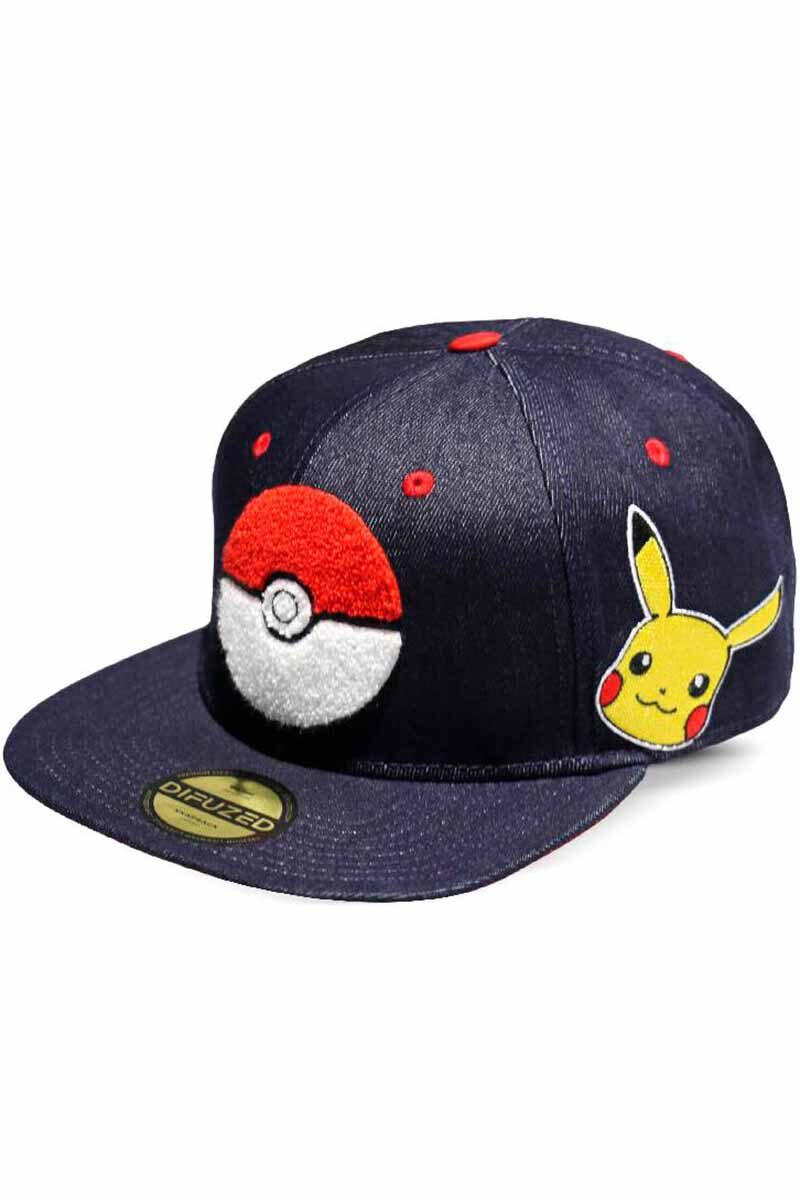 Svart Poke Ball Cap