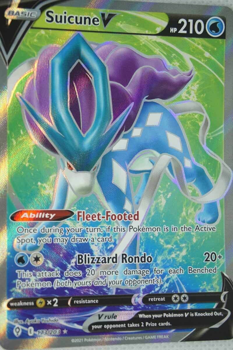 Suicune V 173/203 Full Art