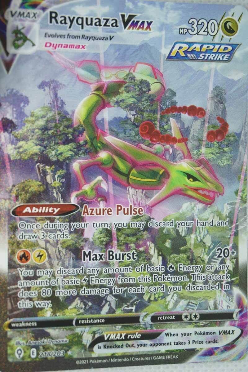 Rayquaza VMAX 218/203 Alternativ konsthemlighet sällsynt