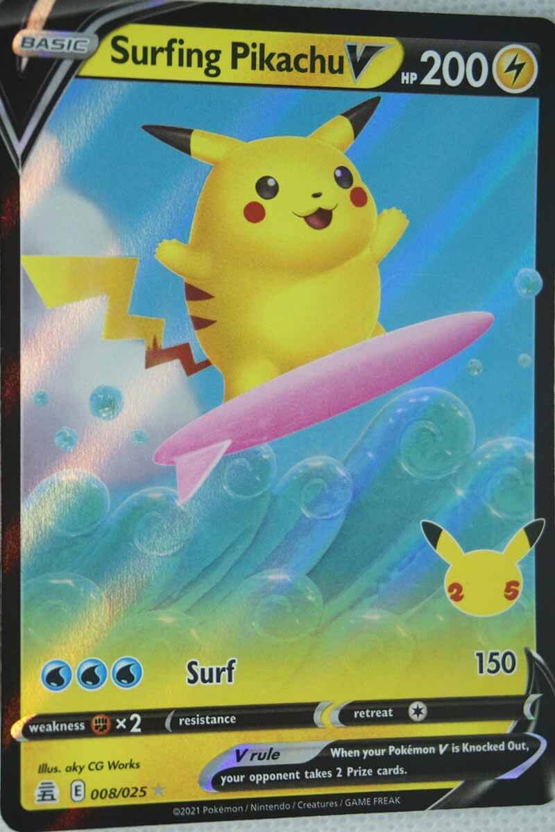 Surfing Pikachu V 8/25