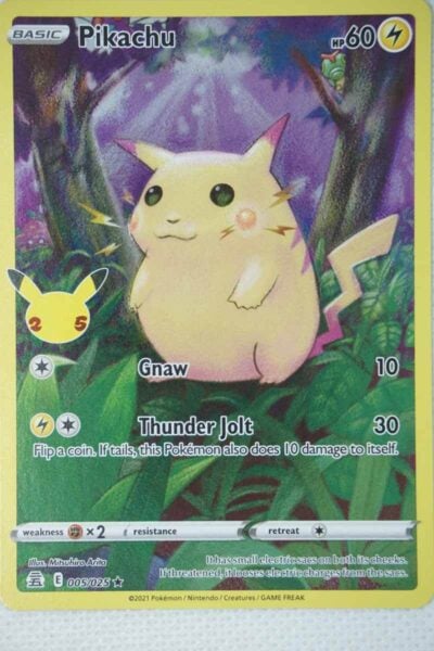 Pikachu 5/25 Full Art Holo Rare