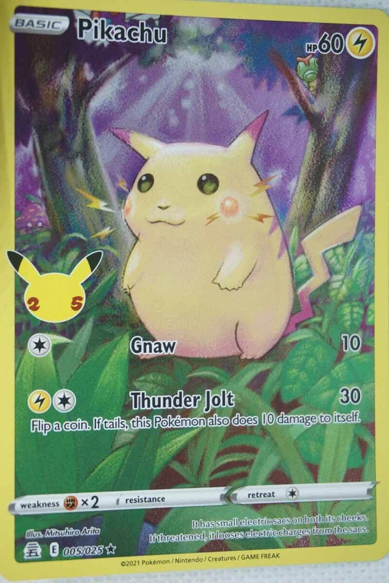 Pikachu 5/25 Full Art Holo Rare
