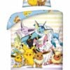 Pokemon Sängkläder med Pikachu, Eevee och utvecklingar