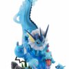 Japansk utställningsfigur med vaporeon och andra vattentyper