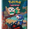 Miniplåt från Celebrations med Rowlet, Litten och Popplio