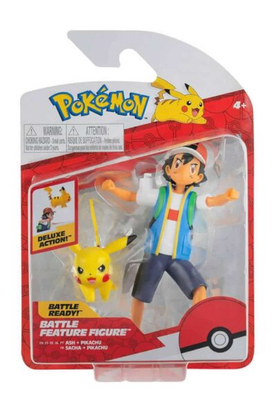 Battle Feature Ash och Pikachu-karaktärer
