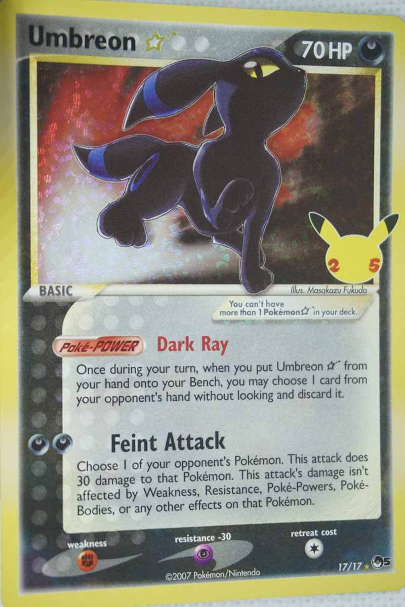 Umbreon Gold Star 17/17 Classic Collection