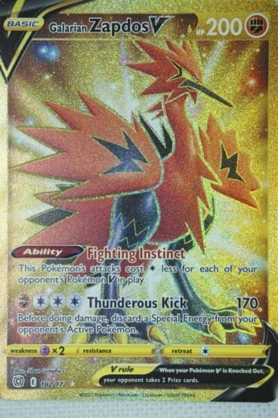 Galarian Zapdos V 182/172 Secret Rare