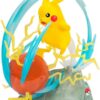 Stor Pikachu 25-årsjubileumsfigur med ljus